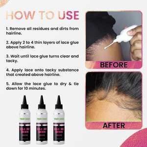 Nhãn Hiệu Riêng Tóc Giả Keo Ren Tóc Giả Dính 30 Ngày Siêu Giữ Không Thấm Nước Ren Keo - Product Image 6