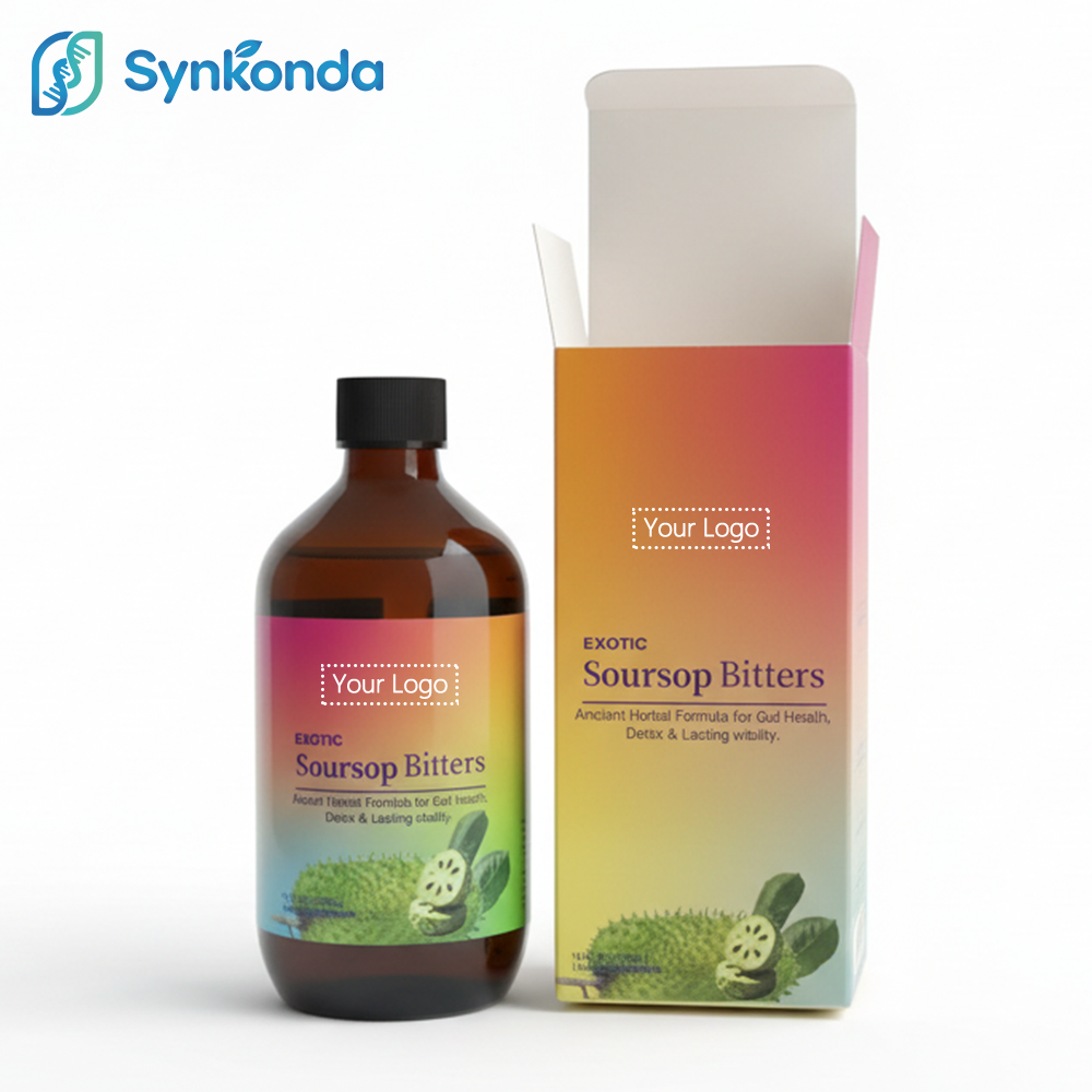 OEM Soursop Bitters Liquid Herbal Supplement Guanabana With Black Seed Moringa Ginger Support Digestive Immune Function 16 Fl Oz