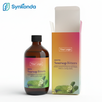 Complément Herbal Liquide OEM de Corossol Amer (Guanabana) avec Graines Noires, Moringa et Gingembre pour Soutenir la Fonction Digestive et Immunitaire, 16 Fl oz