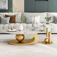 Vente en gros de table basse moderne de style luxe légère en acier inoxydable titane pour salon petite table d'angle d'hôtel personnalisation