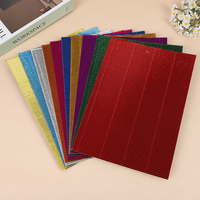 Feuilles de carton ondulé métallisé A4 de haute qualité, 10 pièces, pour l'artisanat artistique, le bricolage et l'emballage
