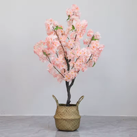 Arbre de cerisier artificiel en soie rose Starmap, idéal pour les mariages et les hôtels, taille personnalisable, résistant aux UV