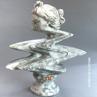 Buste de femme en marbre sculpté à la main, classique, célèbre, en pierre, statue de Diana