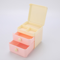 Boîte de rangement pour cosmétiques, boîte de rangement en plastique transparent, organisateur de cosmétiques, boîte de rangement avec tiroir, boîte de rangement en acrylique