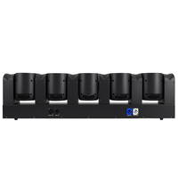 Fullcolor 5*60W RGBW 4-in-1 DMX512 Rotierender 5-Augen-Moving-Beam-Head-Scheinwerfer mit Chasing-Effekt für DJ-Clubs, Konzerte, Events und Bühnen