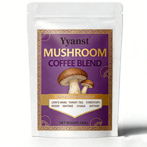 Poudre de café instantané aux champignons biologiques, marque privée OEM, pour une meilleure énergie et un soutien immunitaire. - Product Image 1