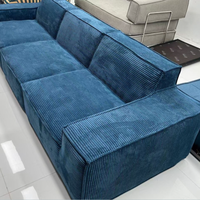 Canapé modulable en tissu à plusieurs places, carré, inclinable, rembourré en éponge, empilable, à rebond rapide, sans déformation, pour hôtel