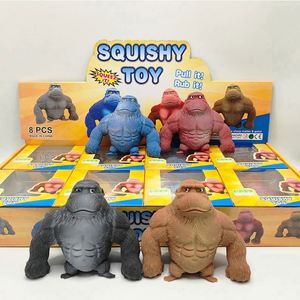 Wholesale Eco-friendly PVC PU Silicone Anti-Stress <b>Monkey</b> Sensory Squeeze Toys Set for Autistic Children's Fidget Toy - Product Image 5