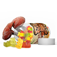 Gommes de sommeil aux champignons Reishi Lions Mane de marque privée OEM avec mélatonine Posologie en poudre applicable aux adultes Forme de bonbon gommeux