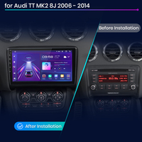 Junsun-Autorradio multimedia V1 con Android para coche Audi TT MK2 8J 2006-2014