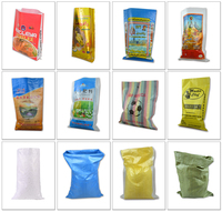 Sac tissé en PP de sécurité vide, personnalisé, de 25 kg à 100 kg, imprimé en héliogravure pour l'emballage du riz