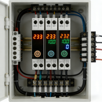 Interruptor de Circuito Inteligente WiFi Tuya 1P + N con Protección Contra Sobrecarga, Interruptor de Alta Capacidad Tipo Riel, Fácil Instalación para Uso Doméstico