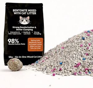 Free Samples BENJIE Custom Logo Fast Setting Absorbent Unisex Premium Scent Flushable Dust-Free 5KG Eco-Friendly Cat Litter - Product Image 1