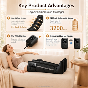 Fabrik OEM ODM 510K Erholung Luft Kompression Stiefel Bein Masaje 8 Kammern Wireless Bein Kompression Stiefel - Product Image 2