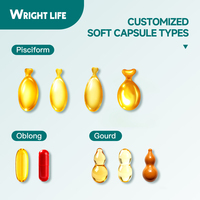 Capsules molles en vrac, granulés purs d'huile de poisson, commerce extérieur transfrontalier, traitement OEM, supplément pour adultes IFOS