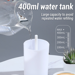 Mát Mist H2O 400ml <span class=keywords><strong>Mini</strong></span> độ ẩm không khí USB hương thơm tinh dầu khuếch tán cho nhà xe phòng ngủ với LED đêm đèn tạo độ ẩm - Product Image 4