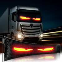 Voitures Devil Eyes Light Colorful Eye Lamp Soft Screen Car Windows Large Programmable Flexible LED Matrix Panel for Trucks Car