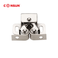 Serrure de porte en métal magnétique, loquet à Double rouleau pour armoire, quincaillerie