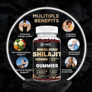 ODM/OEM Private Label Shilajit Gummy Pure Himalayan Shilajit Enzyme Supplement with Fulvic Acid 85+ Trace <b>Minerals</b> for Men Women - Product Image 5