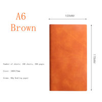 Carnet à sangle CHXN A5A6, bloc-notes en cuir avec logo, agenda professionnel, couverture rigide, pour le bureau, l'école, cadeau, 100 feuilles de papier