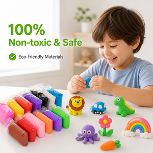 Du'bao - Arcilla de Modelar de Secado al Aire, 24 Colores, Mini, No Tóxica, Ecológica, Ultraligera, para Niños, Manualidades, Unisex, Todas las Edades - Product Image 4