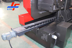 Machine à scier à ruban automatique CNC <span class=keywords><strong>GS800</strong></span> JINFENG pour métaux, barres, tubes, RHS, lots de 800x800mm, guidage linéaire de coupe, 380V 50HZ, avec évacuation des copeaux - Product Image 5