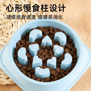 Bol de nourriture pour animaux de compagnie Daoge, bol anti-renversement en PP pour chien et chat, rose cerisier, vert menthe, bleu glacier - Product Image 3