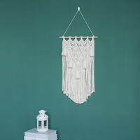 BOHO Macramé Cintres Tenture Murale-Art Mural Bohème Fait à la Main pour la Décoration Intérieure et le Mariage Tenture Murale Décorative avec Macramé
