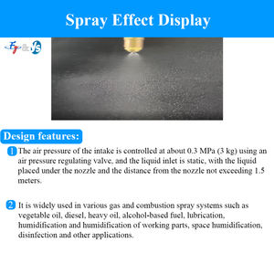 Buse de pulvérisation d'huile usée en laiton à haut débit YS pour chaudières à huile, buse à flamme à <span class=keywords><strong>jet</strong></span> à grand débit, buses de pulvérisation de brouillard d'huile - Product Image 6