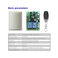 AC110V-220V deux récepteurs de commutateur de télécommande sans fil Module de commande d'éclairage intelligent 433Mhz
