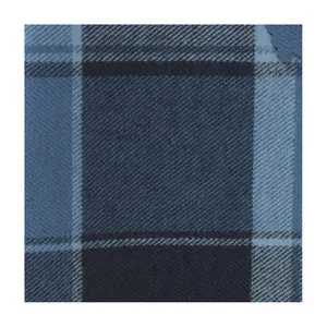 Großhandel Baumwolle Wolle Stoff Kleidung Plaid Flanell Stoffe Textil Gewebte Wolle Tweed Bürste Stoff für Kleidungs stück