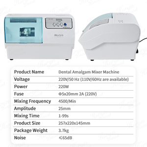 Metallo raccogli macchina amalgamatore dentale digitale 4500cpm amalgama capsula Mixer laboratorio dentale amalgama strumento - Product Image 6