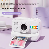Cetak perjalanan portabel kamera anak-anak, Printer Mini lensa ganda 1080P HD, kamera Digital instan anak