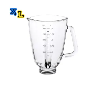 Factory direct supply silver crest blender spare parts home appliances parts replacement blender glass