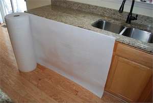 नीला रंग स्वयं चिपकने वाला चित्रकार कवर फ्लेक्स चिपचिपा फर्श सुरक्षा रोल पेशेवर निर्माण से सफेद चिपचिपा हुआ रोल - Product Image 3