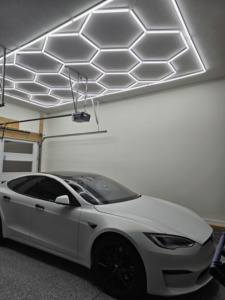ไฟโรงรถ LED แบบรังผึ้ง แผงหกเหลี่ยมแบบเชื่อมต่อกันได้ - Product Image 5