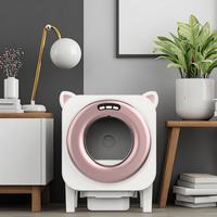 Offre Spéciale intelligent automatique autonettoyant électronique désodorisant tambour rotatif grande capacité moniteur de santé boîte à litière pour chat à toit ouvert