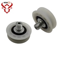 Rouleau de suspension de porte d'ascenseur, Rouleau de suspension inférieur Fermator 48146002, Rouleau de centrage et de positionnement pour ascenseur Yisheng