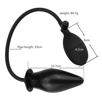 Plug Anal gonflable pour adultes, jouet sexuel, très Long, en Silicone