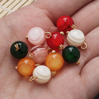 Boutons en jade de style chinois cousus à la main - Style perle de lanterne pour cheongsam, hanfu et chemises de style chinois