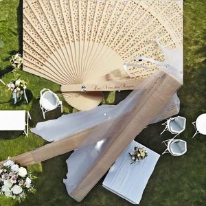 Abanico de Bambú Pintado a Mano Personalizado al por Mayor 2022, Recuerdo de Boda Ecológico de Madera para Hoteles - Product Image 2