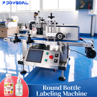 Machine d'étiquetage automatique de bureau JOYGOAL pour bouteilles rondes en verre, machine d'impression d'étiquettes pour bouteilles rondes