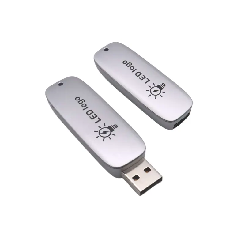 Memoria flash in plastica 2GB 4GB Flash Disk 2.0 3.0 8GB usb flash memories 64gb 128gb 1gb acrilico logo personalizzato gratuito led chiavette usb