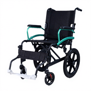 Silla de Ruedas Manual KS de Aleación de Aluminio, Ligera, Plegable, para Interiores y Exteriores, Ayuda para la Movilidad - Product Image 1