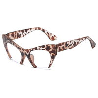 Hkimdl — lunettes cateye Anti-lumière bleue pour femmes, personnalisées, nouvelle mode léopard noir, demi-monture d'ordinateur, 2022