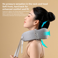 Oreiller de massage cervical et des épaules pliable en forme de U, à gravité, Shiatsu, alimenté par batterie avec contrôle de la minuterie pour soulager les douleurs cervicales