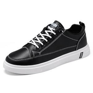 Chaussures pour hommes, tendance printemps 2022, chaussures blanches polyvalentes, version coréenne, baskets décontractées en cuir respirant, vente en gros - Product Image 2