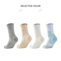 Chaussettes de sport en coton biologique de haute qualité, douces, respirantes, avec logo personnalisé, performance, tissu éponge, coussinets athlétiques, chaussettes de basketball