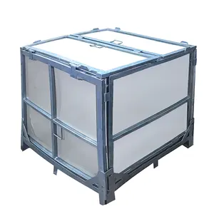 1000l 1 réservoir fourre-tout en acier inoxydable ibc/réservoir de conteneur d'eau de 1000 litres pour l'industrie chimique