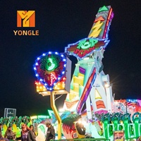 Manèges attrayants et palpitants pour parcs d'attractions et parcs à thème en extérieur : Manèges Top Scan et Manèges Magic Windmill à grande vitesse